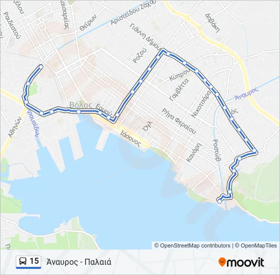 15 Bus Line Map