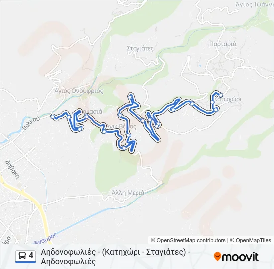 4 Bus Line Map
