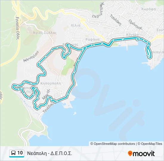 10 Bus Line Map