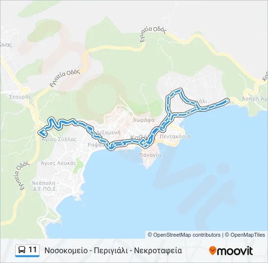 11 Bus Line Map