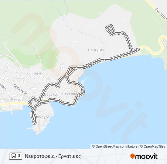 3 bus Line Map