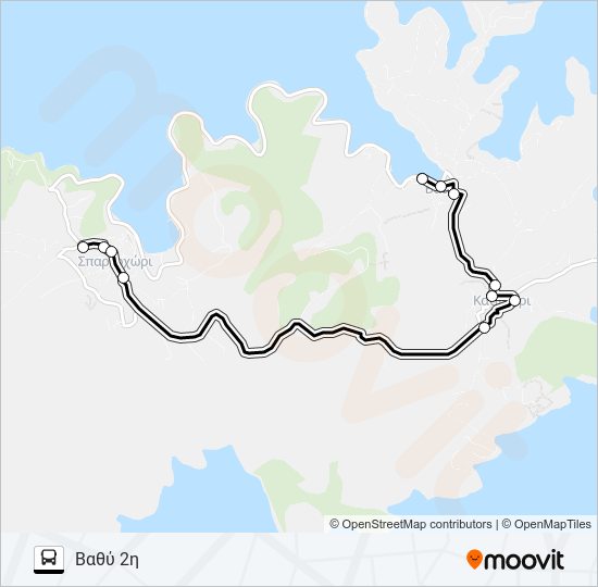 1 bus Line Map