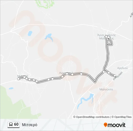 60 Bus Line Map