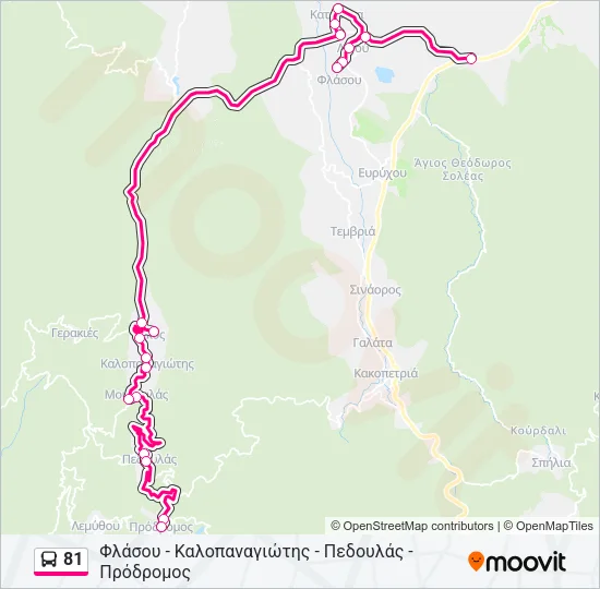 81 Bus Line Map