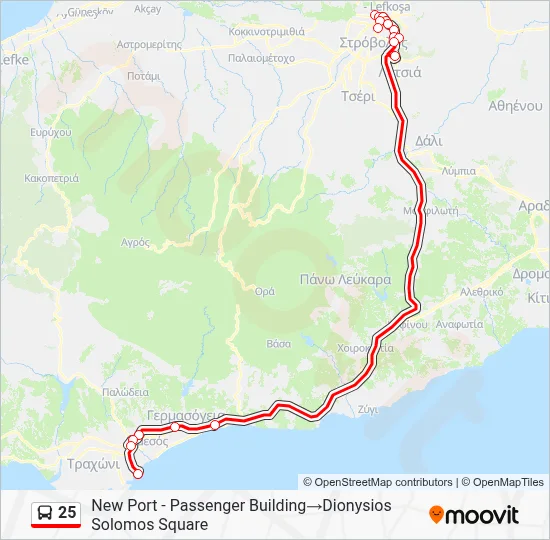 25 Route: Schedules, Stops & Maps - New Port - Passenger Building‎→ ...