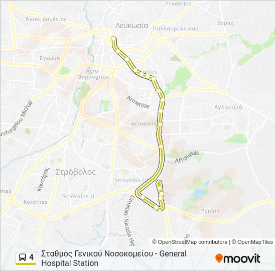 4 Bus Line Map