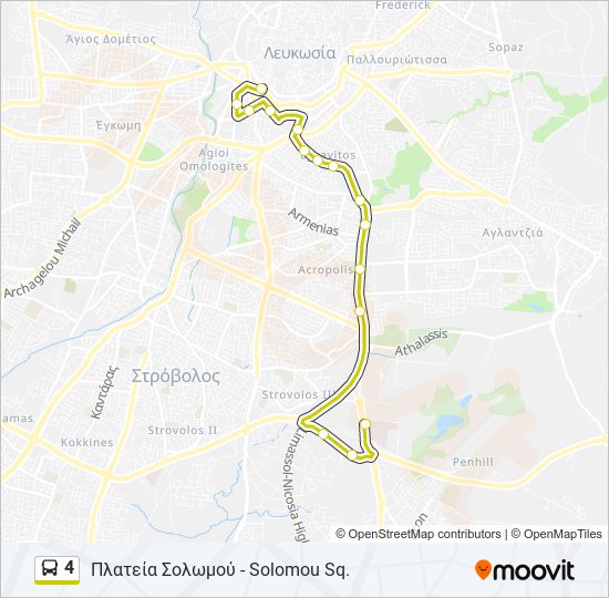 4 bus Line Map