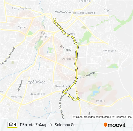 4 Bus Line Map