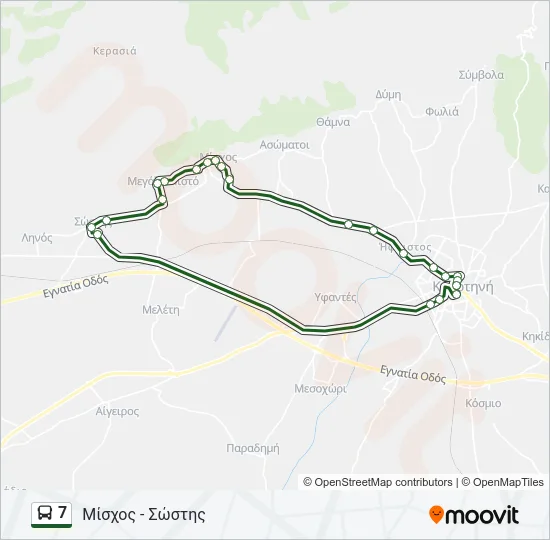 7 Bus Line Map