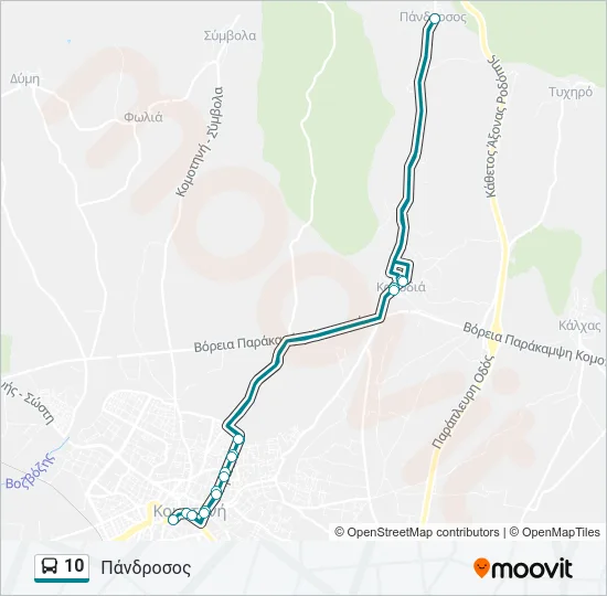 10 Bus Line Map