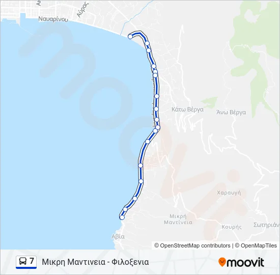 7 Bus Line Map