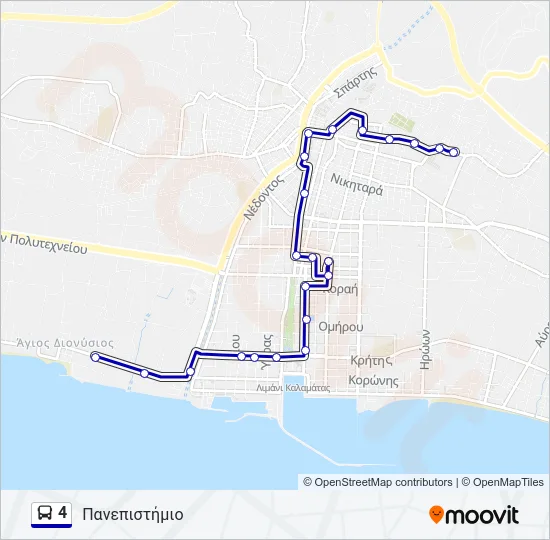 4 Bus Line Map