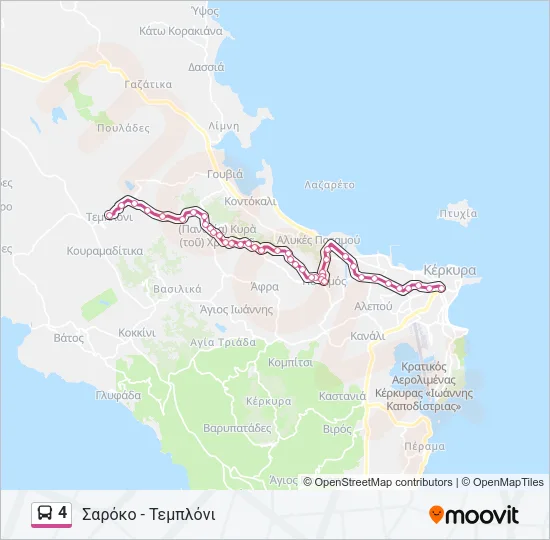 4 Bus Line Map