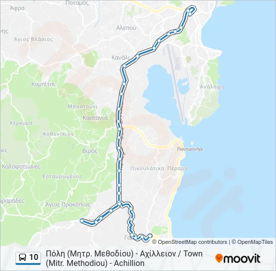 10 Bus Line Map