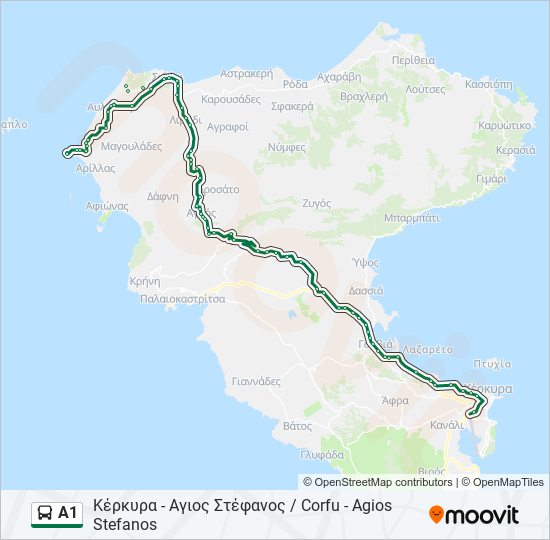 Α1 bus Line Map