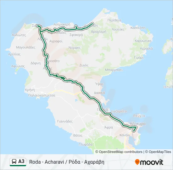 Α3 Bus Line Map