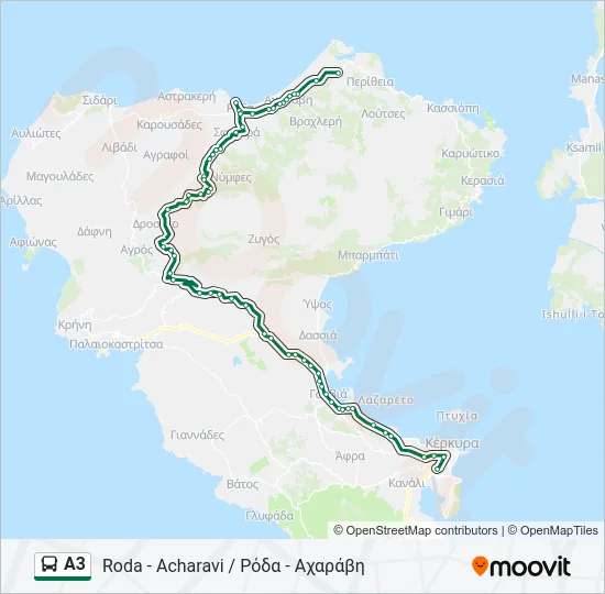 Α3 Bus Line Map