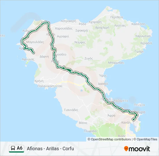Α6 Bus Line Map
