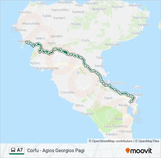 Α7 Bus Line Map