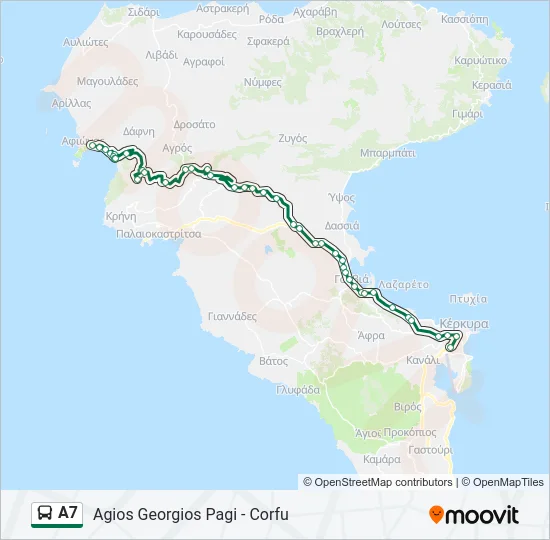 Α7 Bus Line Map