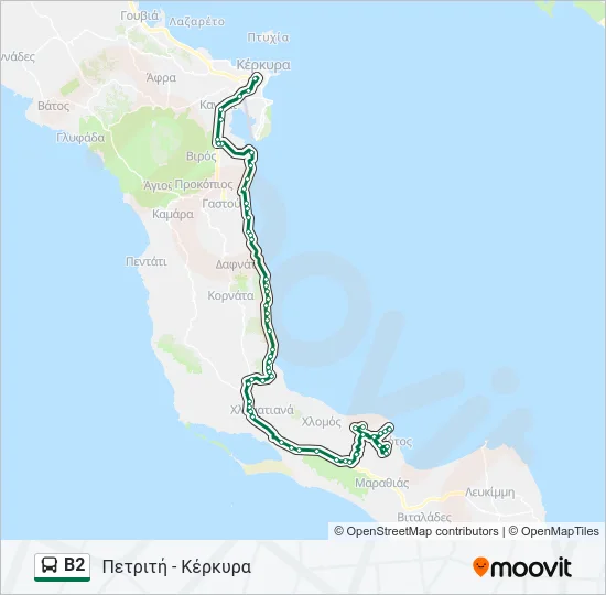 Β2 Bus Line Map