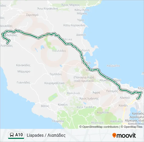Α10 Bus Line Map