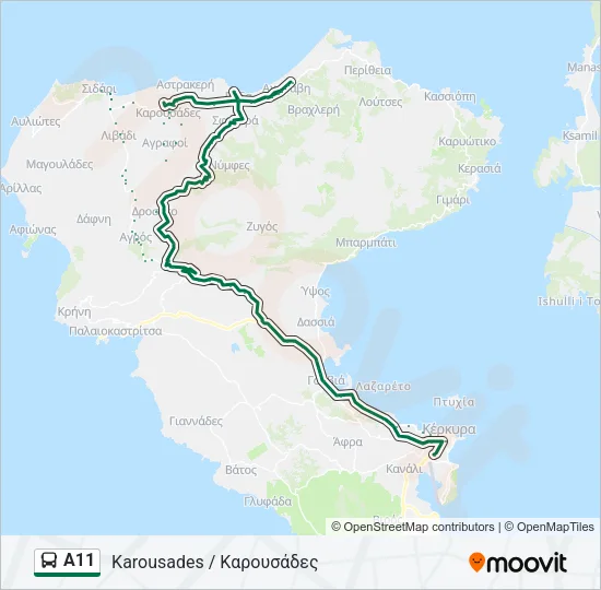 Α11 Bus Line Map