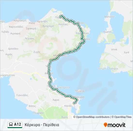 Α12 Bus Line Map