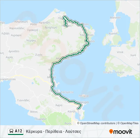 Α12 Bus Line Map