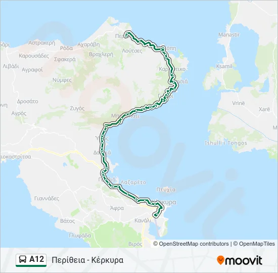Α12 Bus Line Map