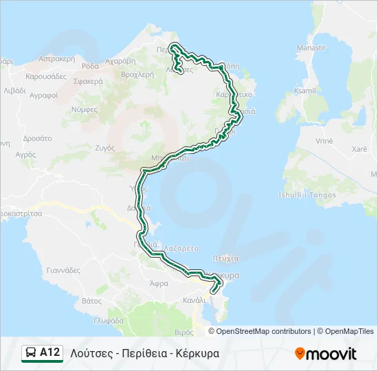 Α12 Bus Line Map
