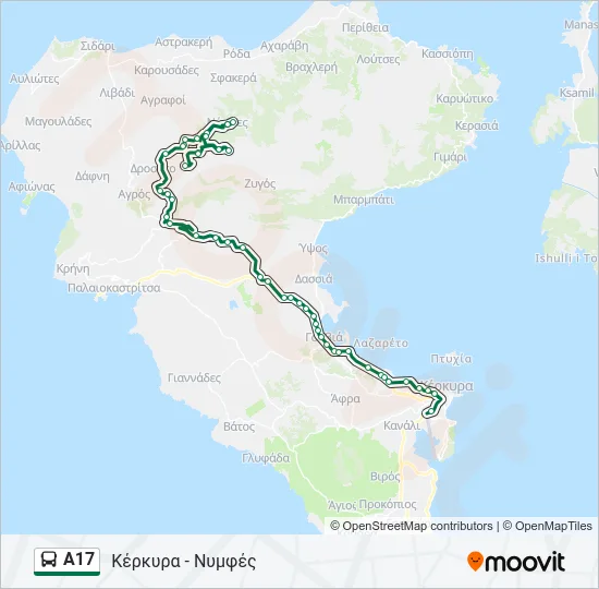 Α17 Bus Line Map