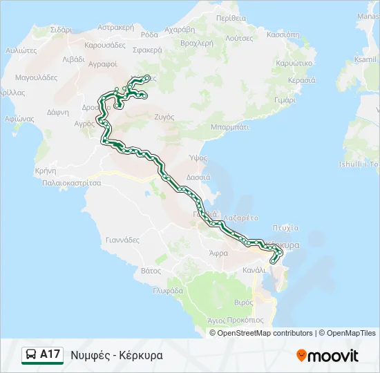 Α17 Bus Line Map