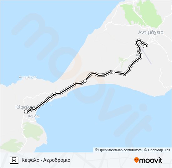 ΑΕΡΟΔΡΟΜΙΟ - ΚΕΦΑΛΟ bus Line Map