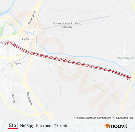2 Bus Line Map
