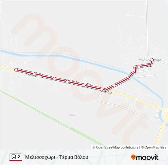 2 Bus Line Map