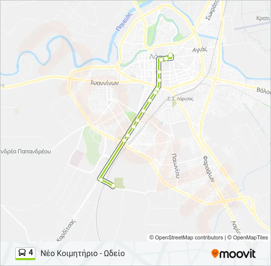 4 Bus Line Map