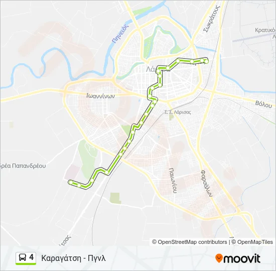 4 Bus Line Map