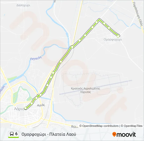 6 Bus Line Map