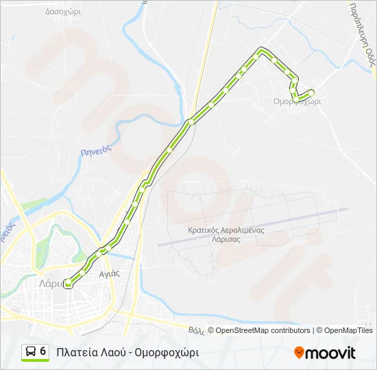 6 Bus Line Map