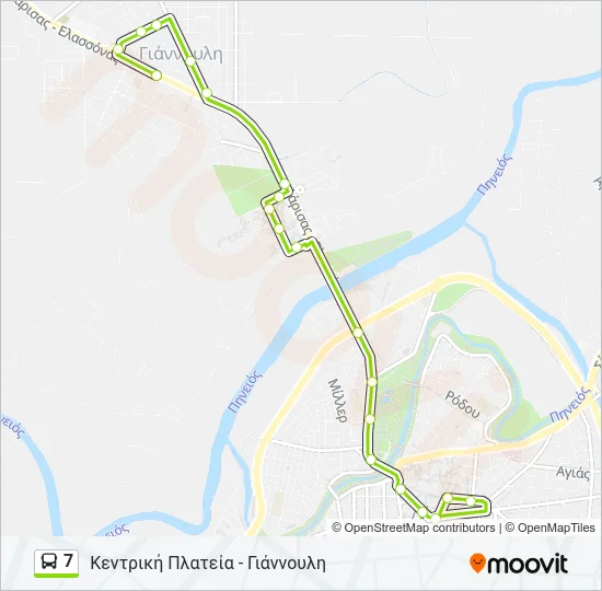 7 Bus Line Map