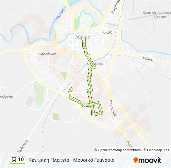 10 Bus Line Map