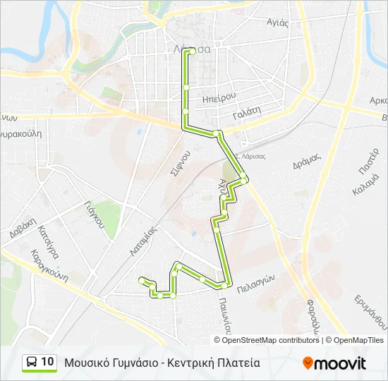 10 Bus Line Map