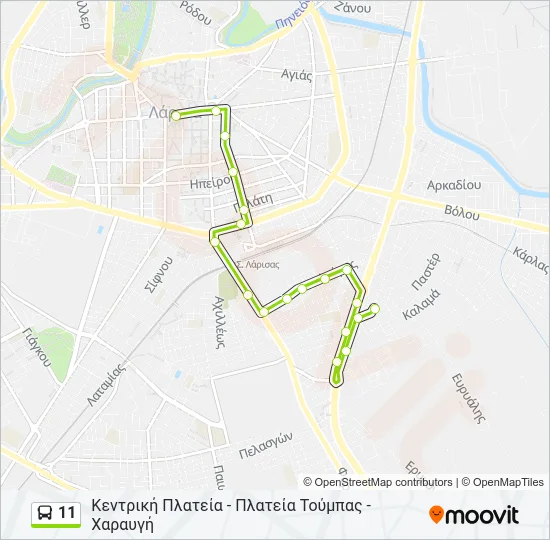 11 Bus Line Map