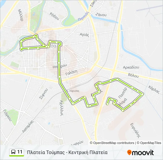 11 Bus Line Map