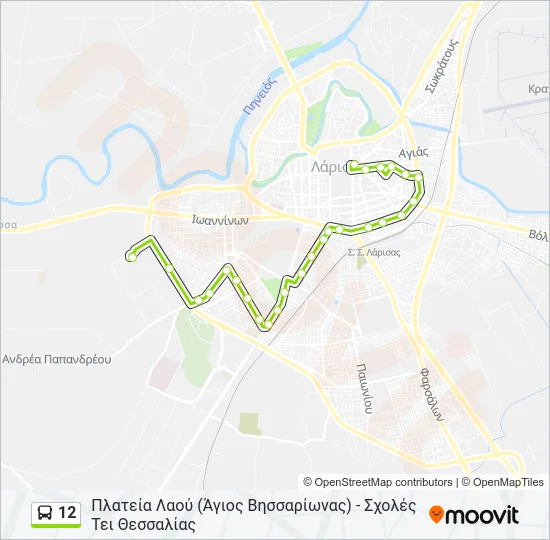 12 Bus Line Map