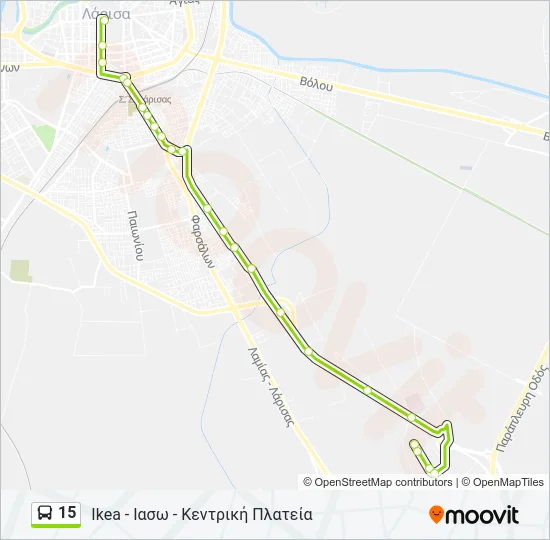 15 Bus Line Map