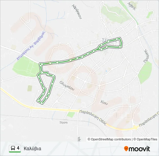 4 Bus Line Map