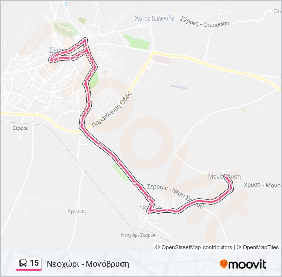 15 bus Line Map