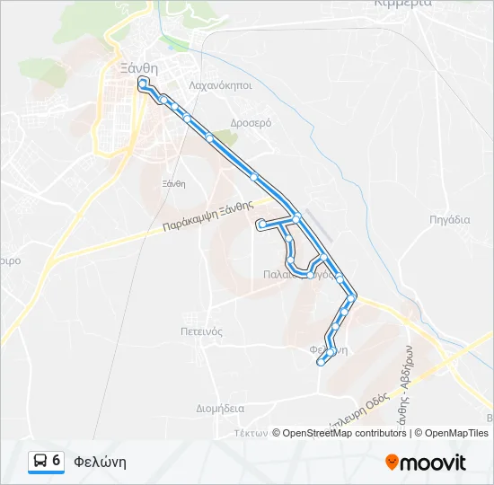 6 Bus Line Map
